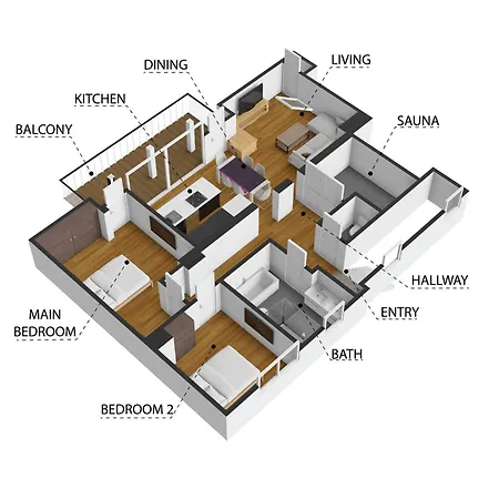 Hotel apartamentowy Pitzplus St. Leonhard im Pitztal